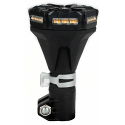 Lampeggiante a LED 12V, base ad asta flessibile, 36 LED, IP67.