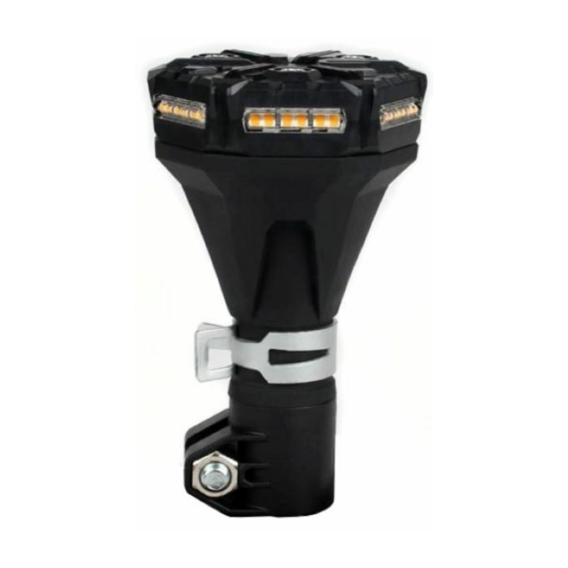 Lampeggiante a LED 12V, base ad asta flessibile, 36 LED, IP67.