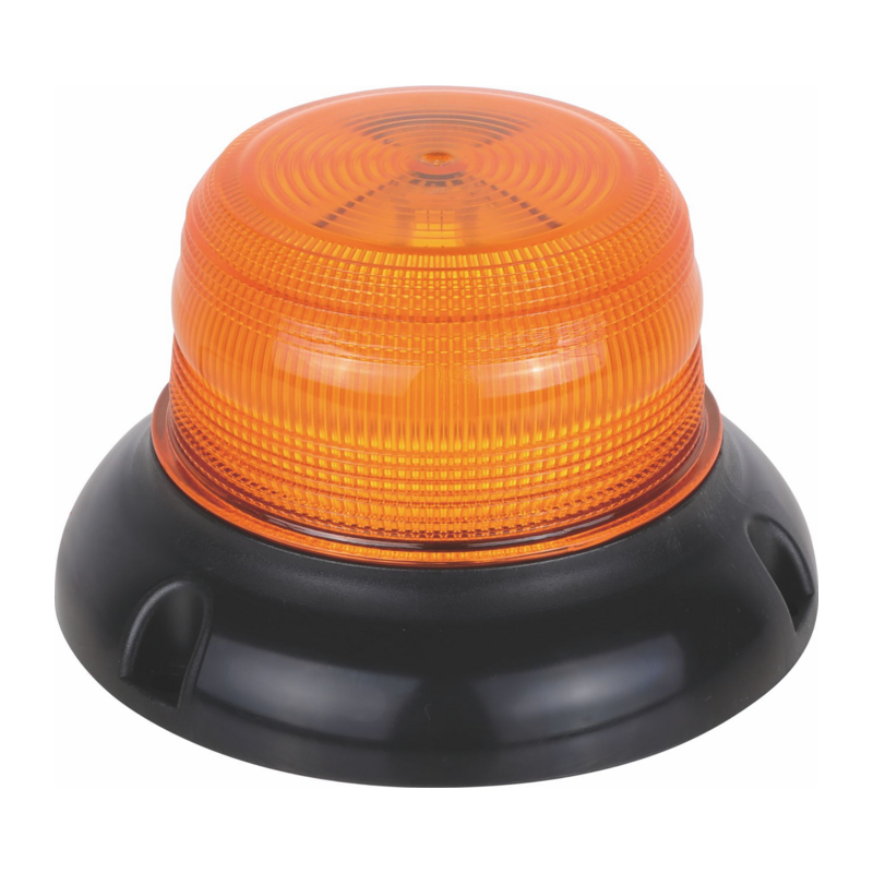 Lampeggiante a LED base piana 12-24V, IP67, 24 LED, 36W. Approvato ICAO.