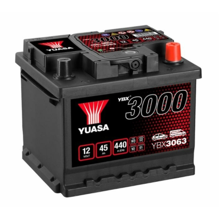 BATTERIA YUASA 12V 45AH 440A 207X175X175 DX