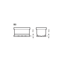 BATTERIA YUASA 12V 95AH 850A 353X175X190 DX