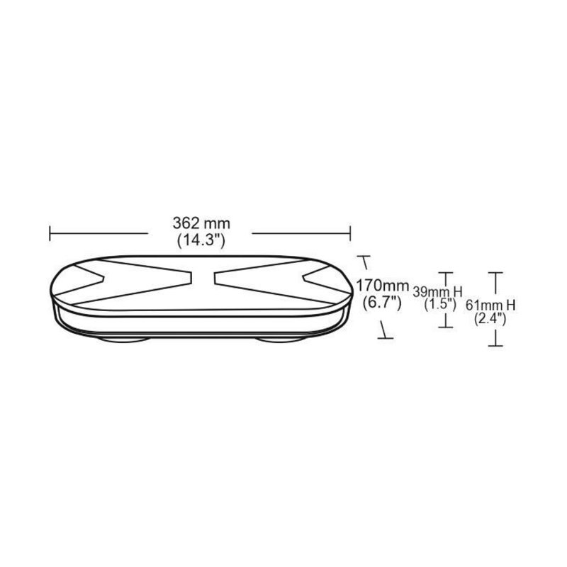 Barra a LED magnetica 12-24V DC 76W