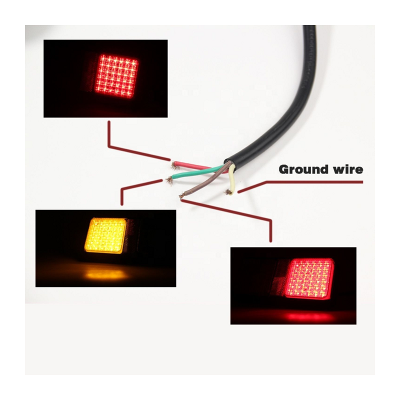Fanale posteriore LED 12-30V, dx-sx, 88x77x82 mm