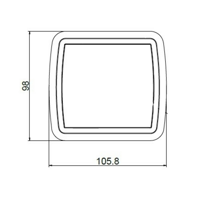 Fanale posteriore LED dx/sx 13,5V 105,6x36,4x 97,9 mm