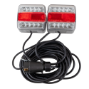 KIT LUCI POSTERIORI LED CON MAGNETE, CAVI 7,5 M + 2,5 M