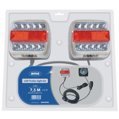 KIT LUCI POSTERIORI LED CON MAGNETE, CAVI 14 M + 4 M