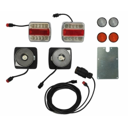 KIT LUCI POSTERIORI LED CON MAGNETE, CAVO 7,6 M + 2,5 M CON CAVI CONNETTORIZZATI SEPARABILI