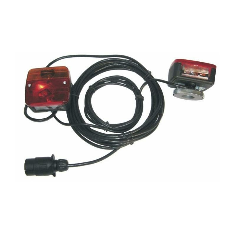 KIT LUCI POSTERIORI ALOGENE CON MAGNETE, CAVI 7,5 M + 2,5 M