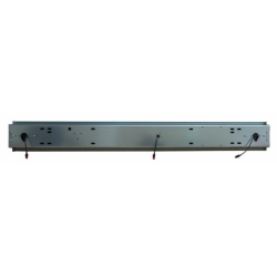 Paraurto fisso  in ferro pre-zincato 1800 mm con fanali posteriori e luce targa 12V LED.