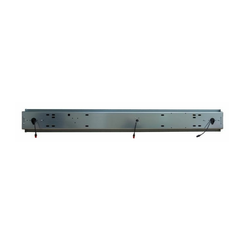 Paraurto fisso  in ferro pre-zincato 1800 mm con fanali posteriori e luce targa 12V LED.