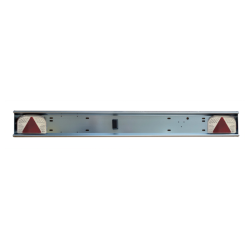 Paraurto fisso  in ferro pre-zincato 1800 mm con fanali posteriori e luce targa 12V LED.