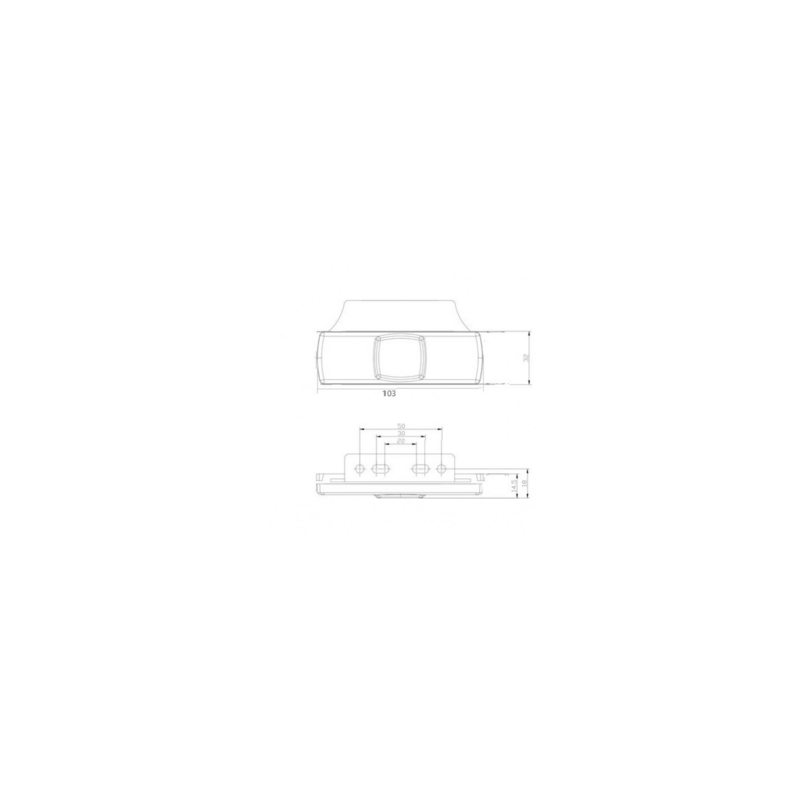 FANALE DI INGOMBRO A LED 12-30V