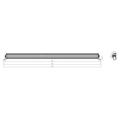 Barra a LED 10-48V, 27000 LM, 300W, Raggio COMBO (ampio e lungo), 100 LED