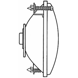 PROIETTORE ASIMMETRICO 3 VITI  Ø 140 MM