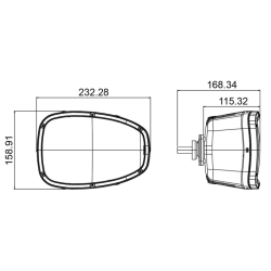 Proiettore LED 10-30V, lato sinistro