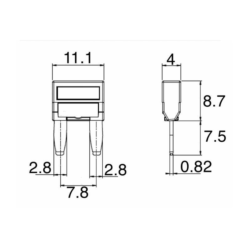 MINI FUSIBILE 3 A
