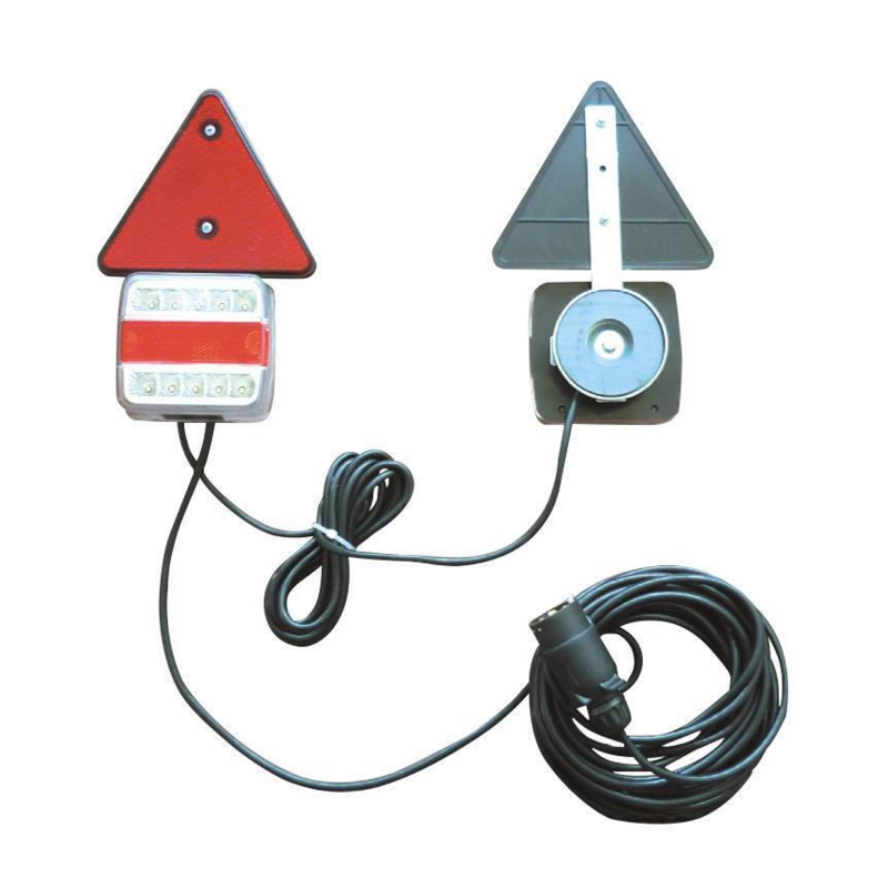 KIT LUCI POSTERIORI LED CON MAGNETE, TRIANGOLI, CAVO 12 M + 2,5 M