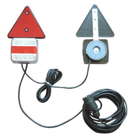 KIT LUCI POSTERIORI LED CON MAGNETE, TRIANGOLI, CAVO 12 M + 2,5 M