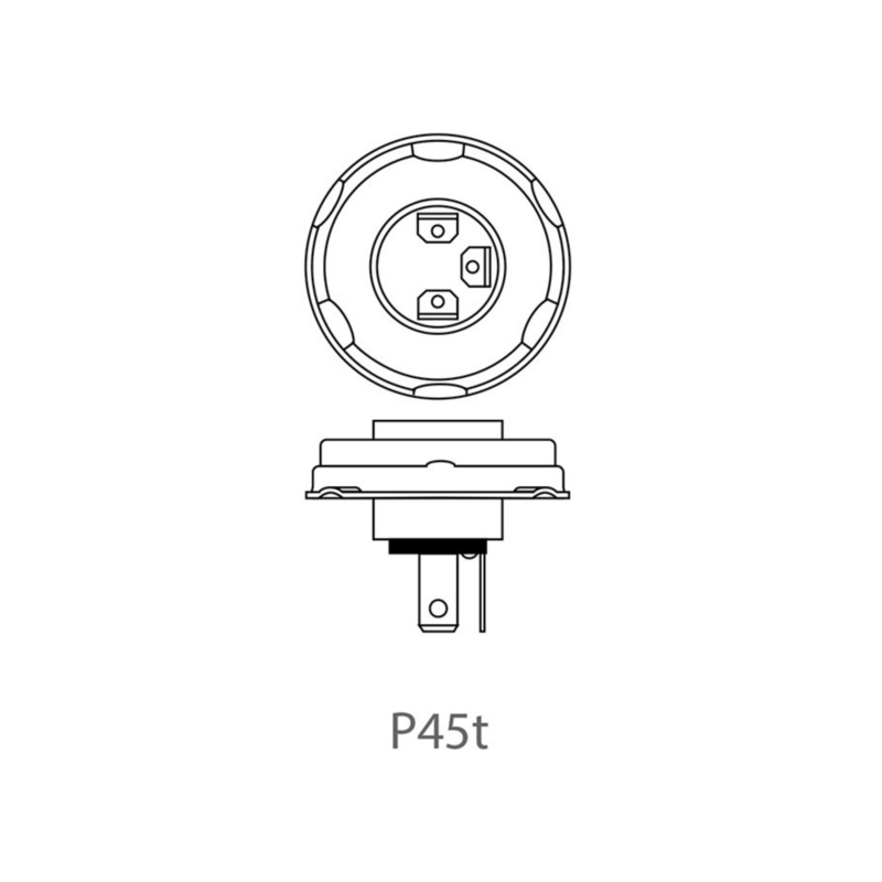 Lampadina alogena R2 24V 55/50W P45t