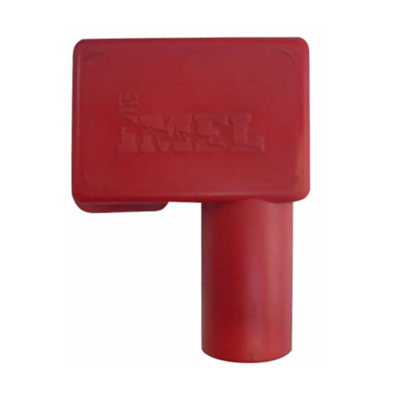 Cappuccio coprimorsetto sx positivo in PVC rosso