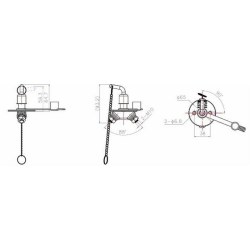 Interruttore staccabatteria manuale con leva estraibile 150 A
