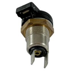 Presa bipolare 12-24V in alluminio con coperchio