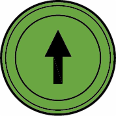 SPIA VERDE INDICATORE DI DIREZIONE