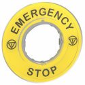 Etichetta arresto d'emergenza