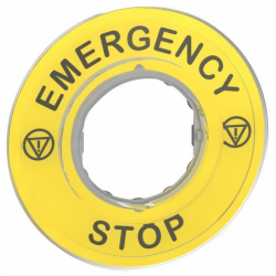 Etichetta arresto d'emergenza