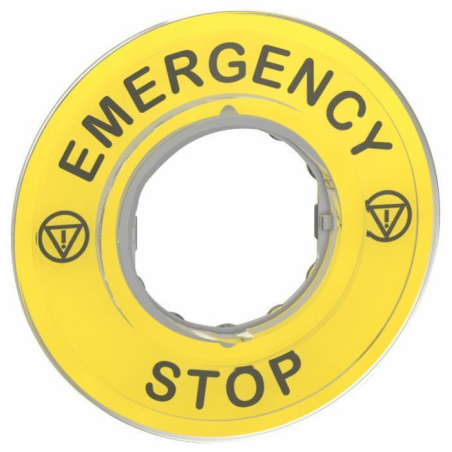 Etichetta arresto d'emergenza