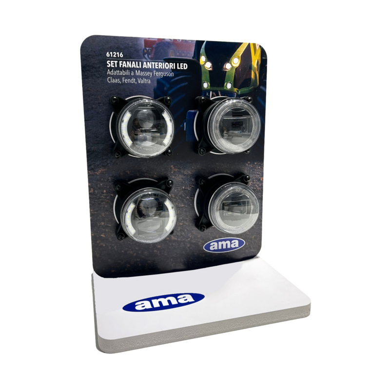 Espositore in PVC espanso per kit fanali anteriori LED 61216