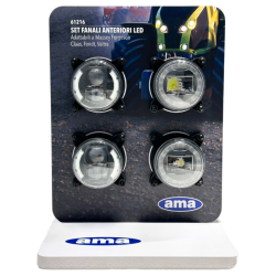 Espositore in PVC espanso per kit fanali anteriori LED 61216