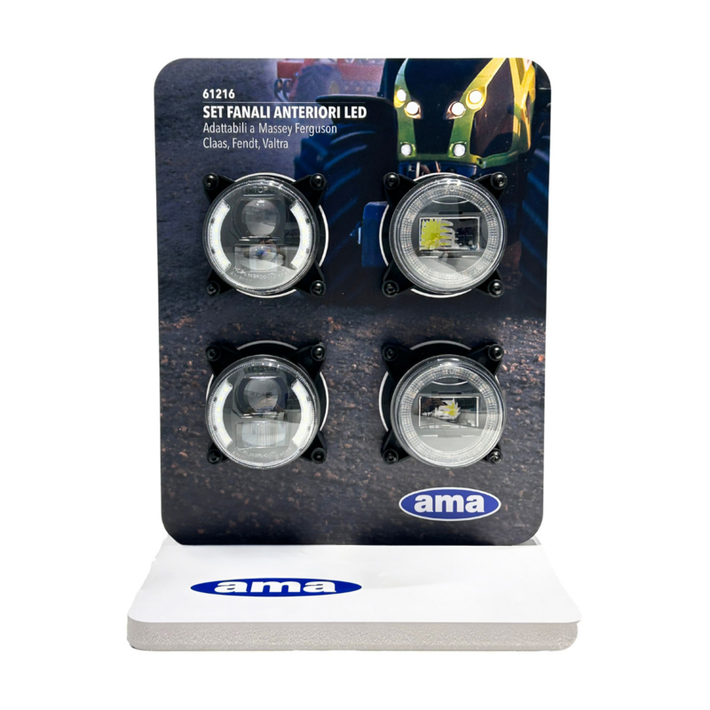 Espositore in PVC espanso per kit fanali anteriori LED 61216