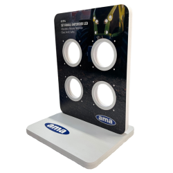 Espositore in PVC espanso per kit fanali anteriori LED 61216