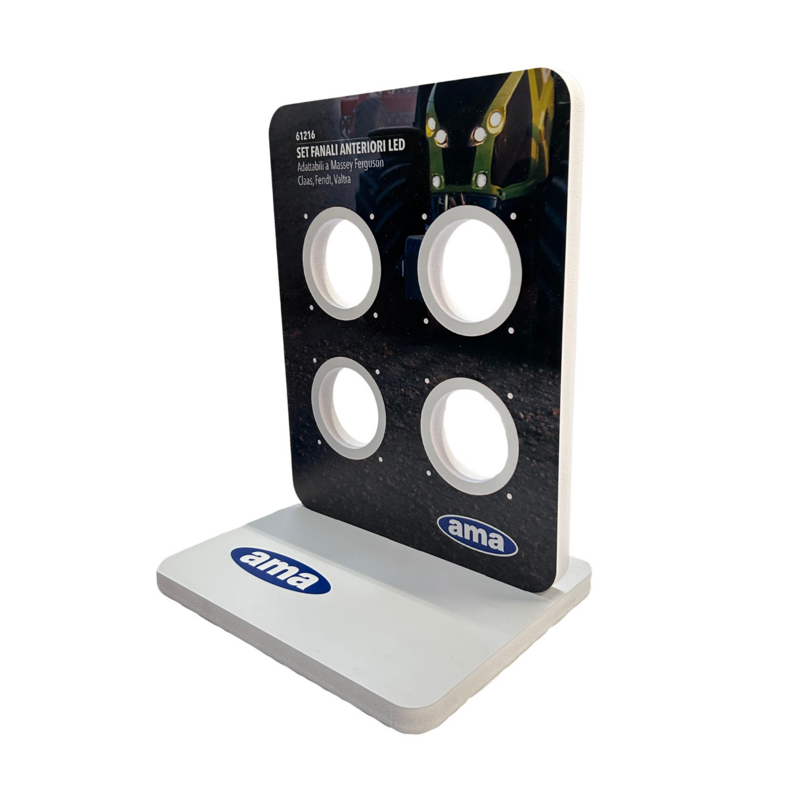 Espositore in PVC espanso per kit fanali anteriori LED 61216