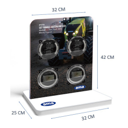 Espositore in PVC espanso per kit fanali anteriori LED 61216