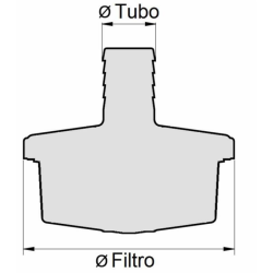 FILTRO ASPIRAZIONE 25 X 140MM