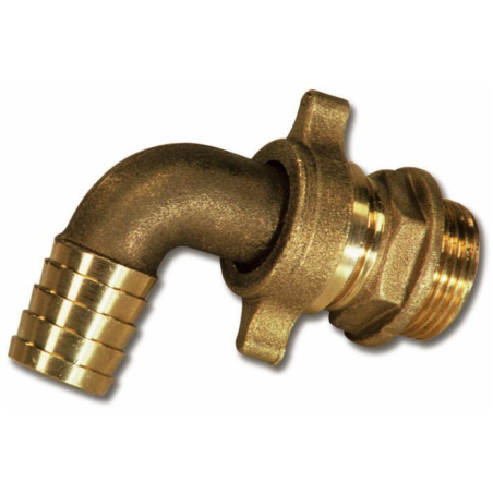 RACC. CURVO OTTONE Ø30 1"