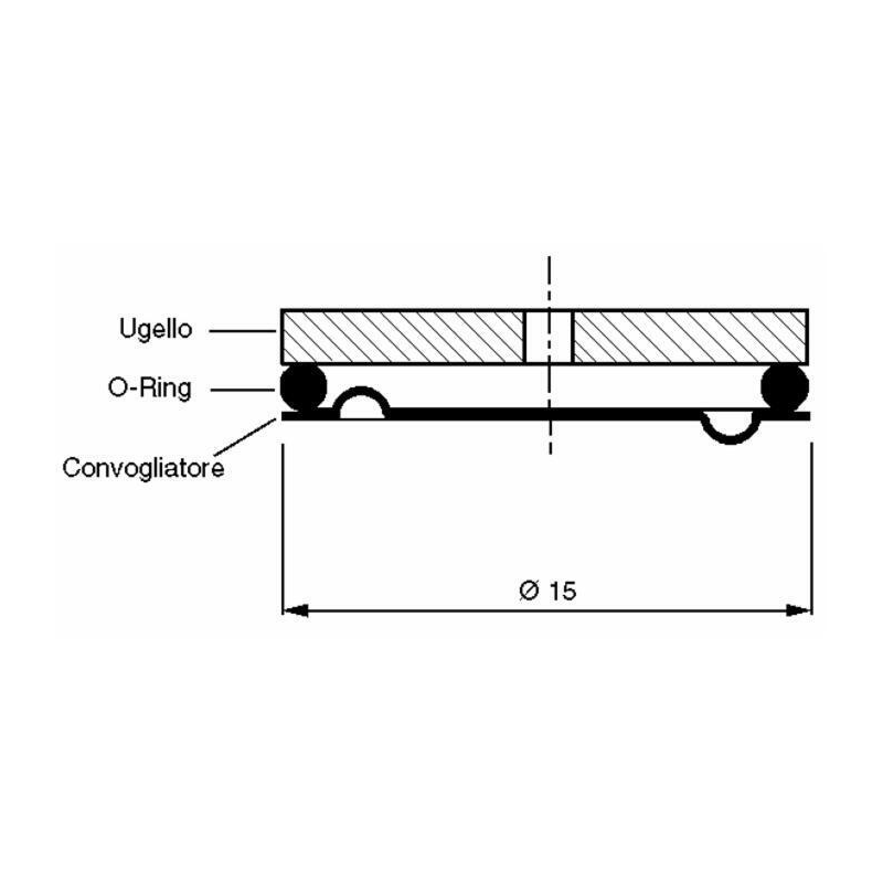 UGELLO AMTØ15X3 CERAM FOROØ1,5