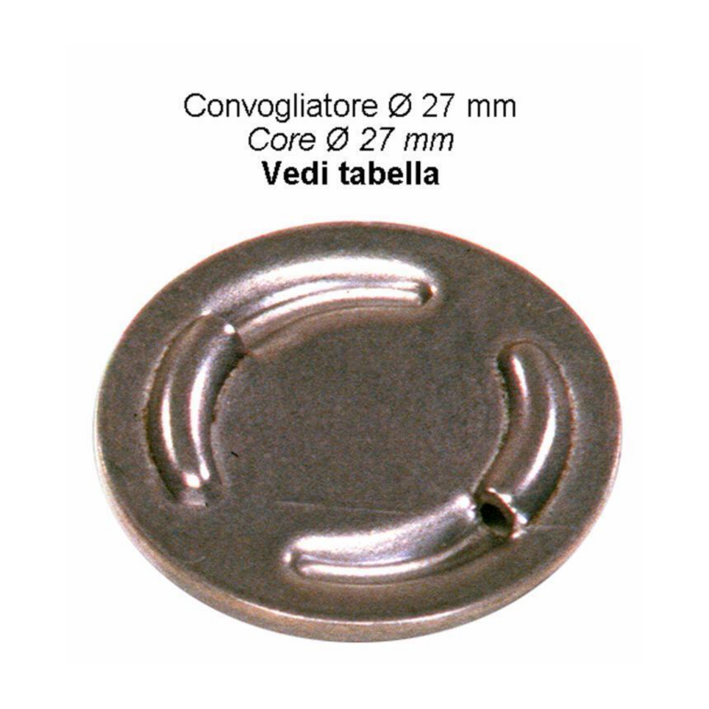 CONVOGL.ACCIAIO Ø27 CIECO