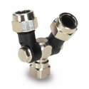 GETTO SNODATO DOPPIO - FEMMINA 1/4''