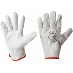 GUANTO IN PELLE FIORE ORLATO, CON POLSO ELASTICIZZATO TG L (9)