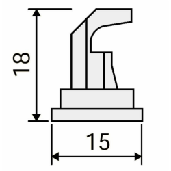 UGELLO A SPECCHIO IN PLASTICA DEF 130° ROSSO