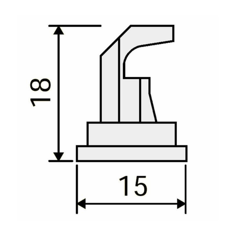 UGELLO A SPECCHIO IN PLASTICA DEF 130° BIANCO