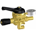 COMANDO CON REGOLATORE IN OTTONE ''M 170 OT'' - PORTATA 150 L/MIN