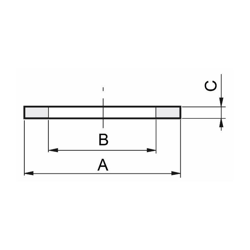 GUARNIZIONE PIANA 20X30,7X2,5  EPDM
