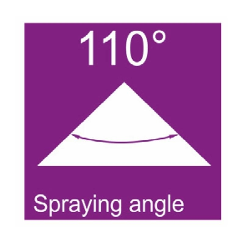 UGELLO A VENTAGLIO ANTIDERIVA CERAMICO LDC 110° VIOLA