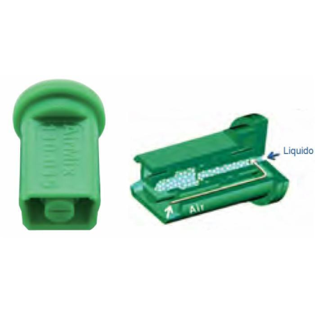 UGELLO A VENTAGLIO AIRMIX 110° VERDE