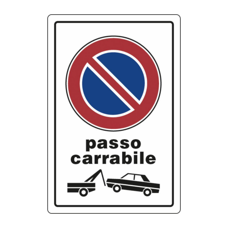 CARTELLO SEGNALETICA PLASTICA 30X20
