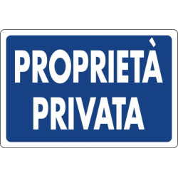 CARTELLO SEGNALETICA PLASTICA 30X20